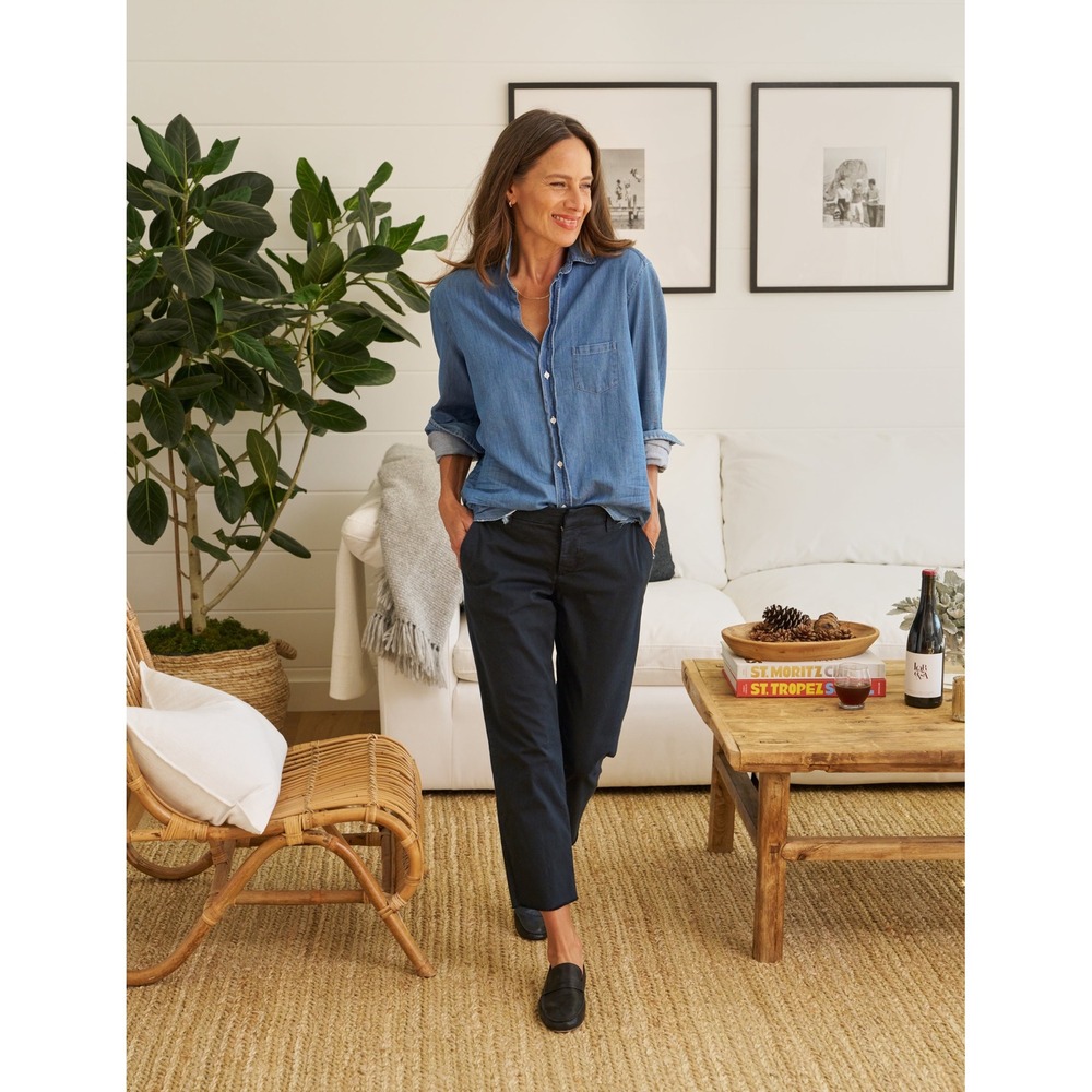 Frank & Eileen | Wicklow Washed Black Italian Performance Twill 8 Quiet Luxury